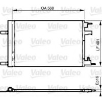 Конденсатор, кондиціонер VALEO 814201