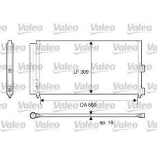 Конденсатор, кондиціонер VALEO 818021