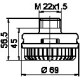 Глушник шуму, пневматична система WABCO 4324070600