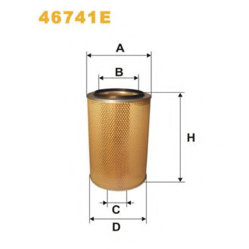 Повітряний фільтр WIX FILTERS 46741E