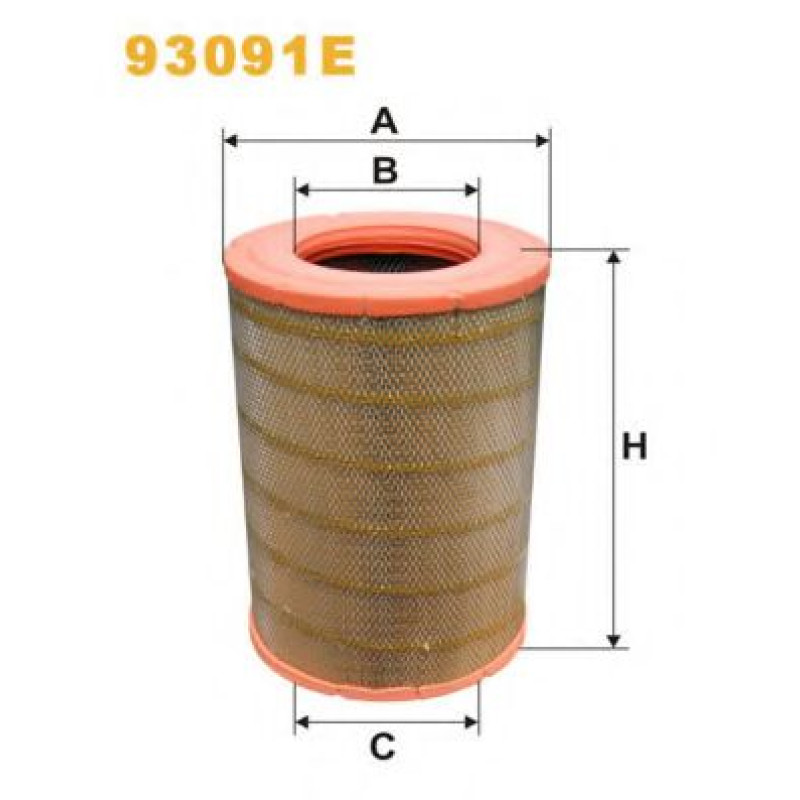 Повітряний фільтр WIX FILTERS 93091E