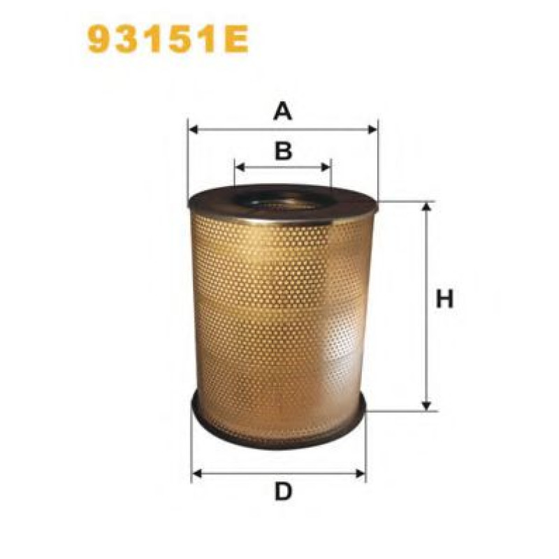 Повітряний фільтр WIX FILTERS 93151E