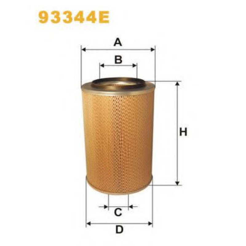 Повітряний фільтр WIX FILTERS 93344E