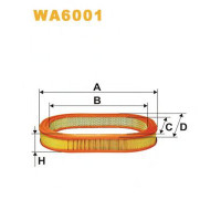 Повітряний фільтр WIX FILTERS WA6001