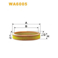 Повітряний фільтр WIX FILTERS WA6005