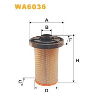 Повітряний фільтр WIX FILTERS WA6036