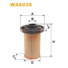 Повітряний фільтр WIX FILTERS WA6036