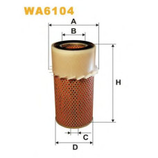 Повітряний фільтр WIX FILTERS WA6104