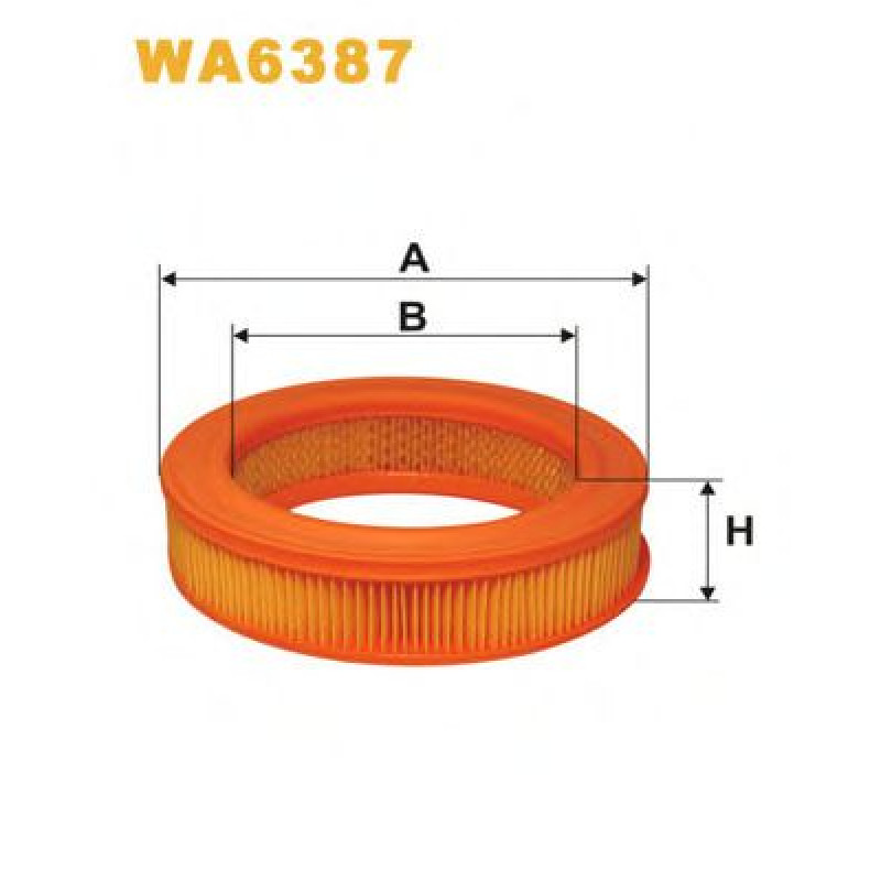 Повітряний фільтр WIX FILTERS WA6387