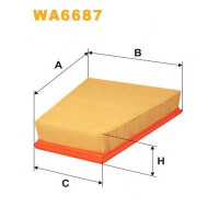 Повітряний фільтр WIX FILTERS WA6687