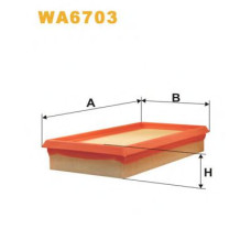 Повітряний фільтр WIX FILTERS WA6703