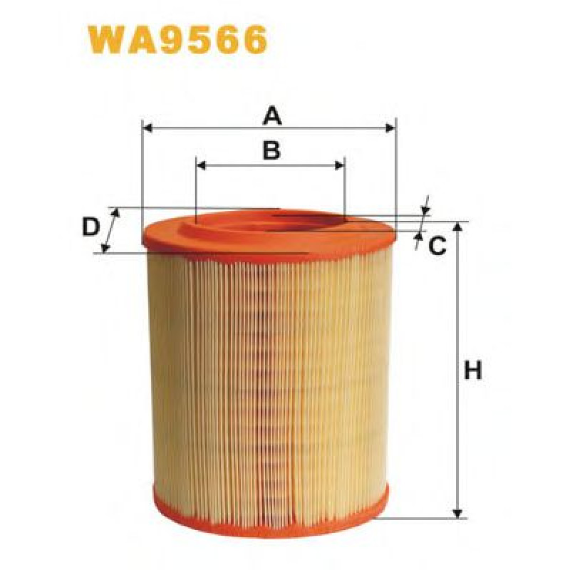 Повітряний фільтр WIX FILTERS WA9566