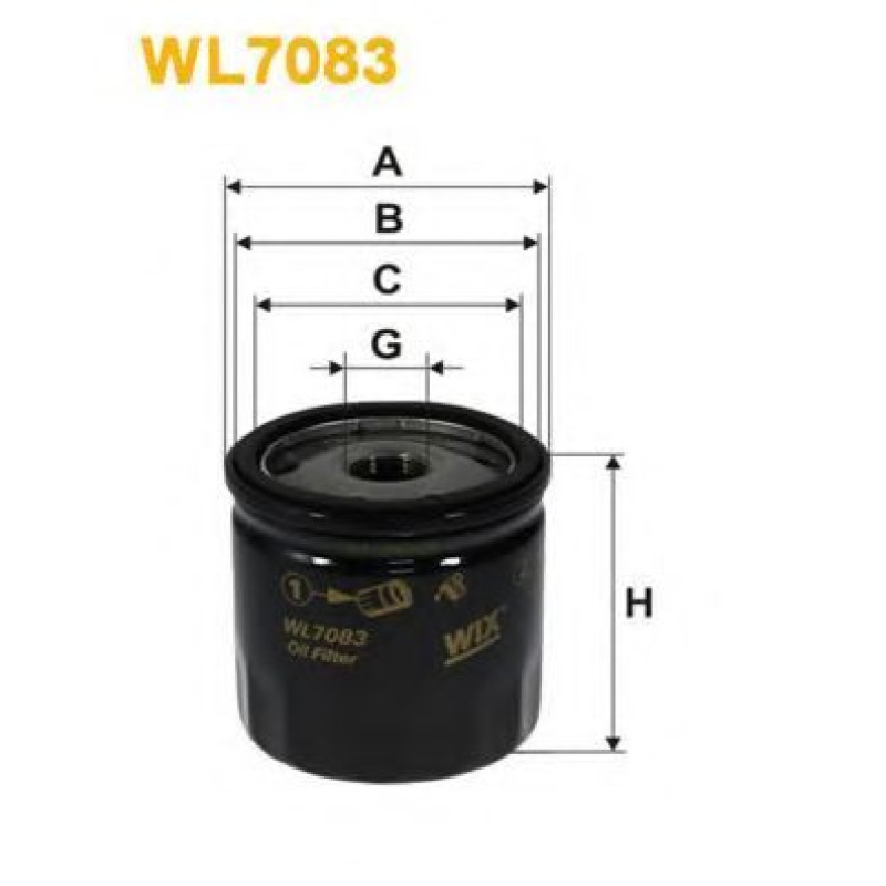 Масляний фільтр WIX FILTERS WL7083