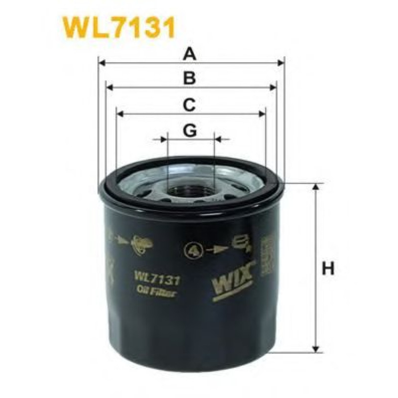 Масляний фільтр WIX FILTERS WL7131