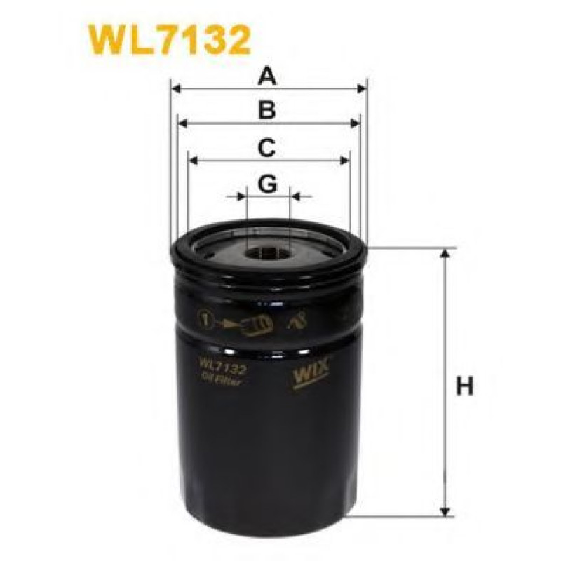 Масляний фільтр WIX FILTERS WL7132
