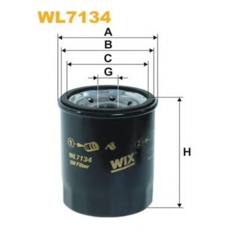 Масляний фільтр WIX FILTERS WL7134