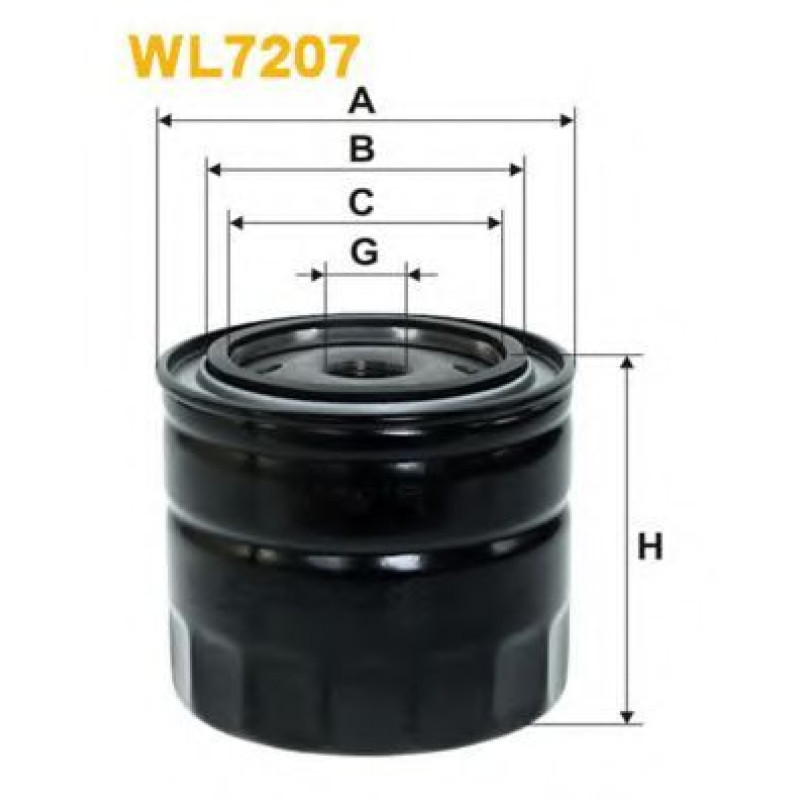 Масляний фільтр WIX FILTERS WL7207