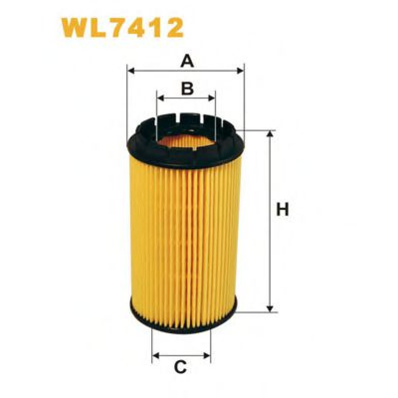 Масляний фільтр WIX FILTERS WL7412