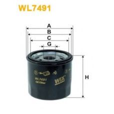 Масляний фільтр WIX FILTERS WL7491