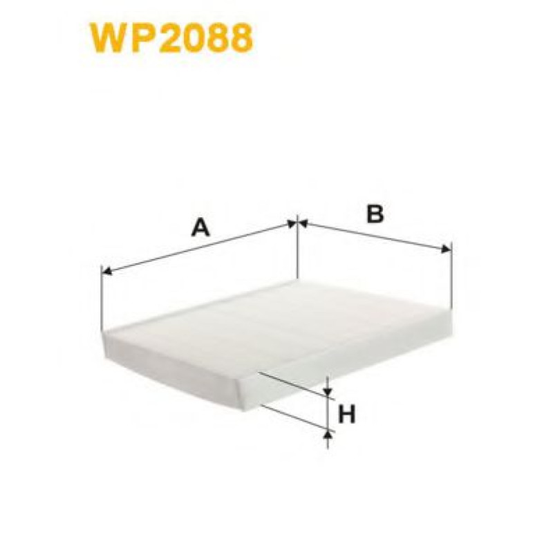 Фільтр, повітря у внутрішньому просторі WIX FILTERS WP2088