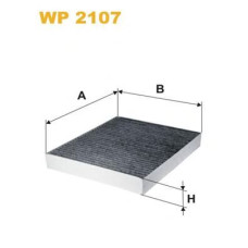 Фільтр, повітря у внутрішньому просторі WIX FILTERS WP2107