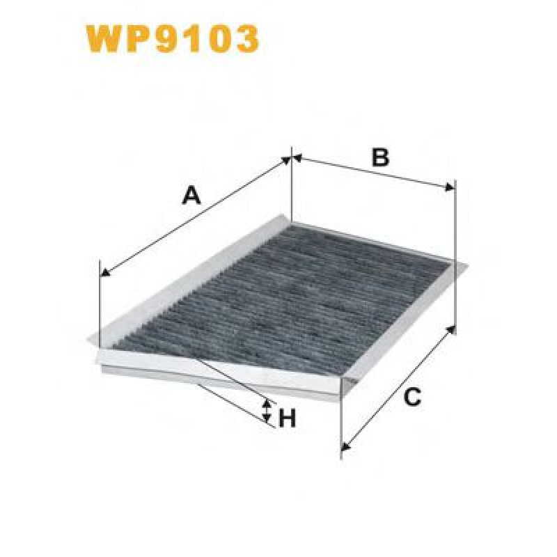 Фільтр, повітря у внутрішньому просторі WIX FILTERS WP9103
