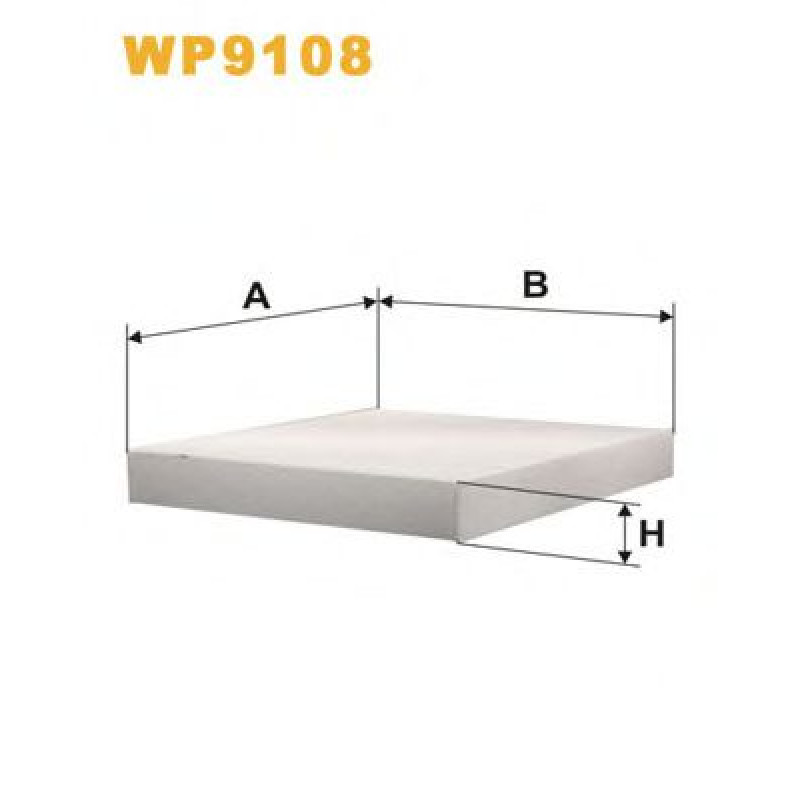 Фільтр, повітря у внутрішньому просторі WIX FILTERS WP9108